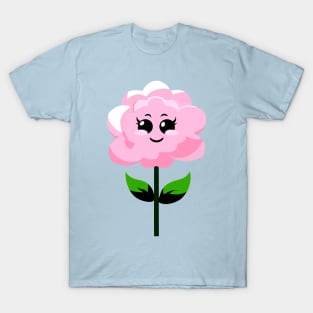 Pink Flower - Carnation, Cute Kawaii T-Shirt